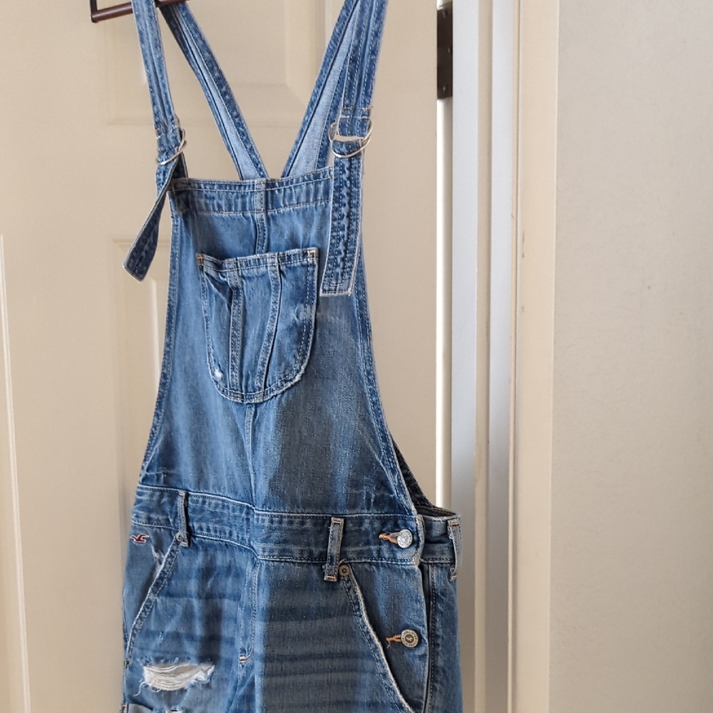 Hollister Women's Classic Blue Denim Overalls